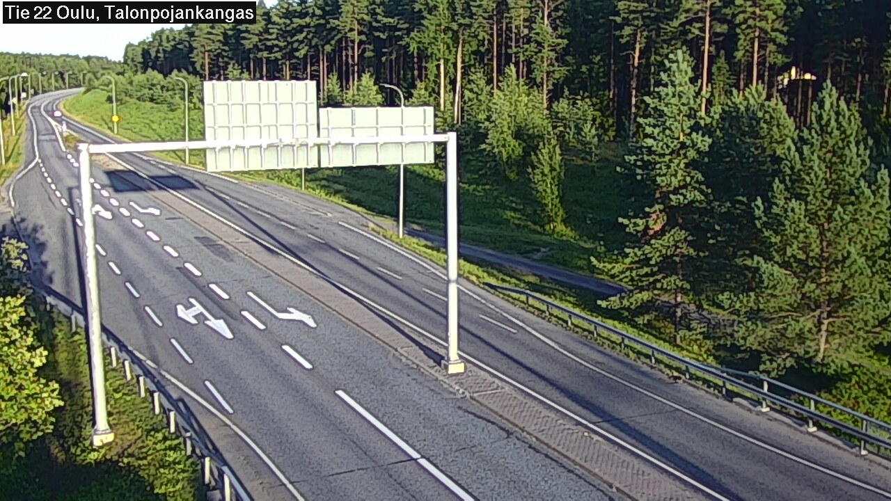 Weather Camera Image Road 22 Oulu Heikkilänkangas, Oulu, Pohjois-Pohjanmaa