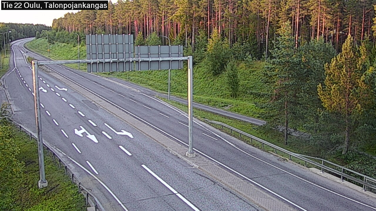 Weather Camera Image Road 22 Oulu Heikkilänkangas, Oulu, Pohjois-Pohjanmaa