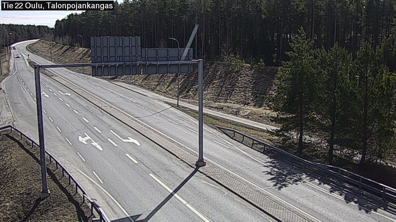 Weather Camera Image Road 22 Oulu Heikkilänkangas, Oulu, Pohjois-Pohjanmaa