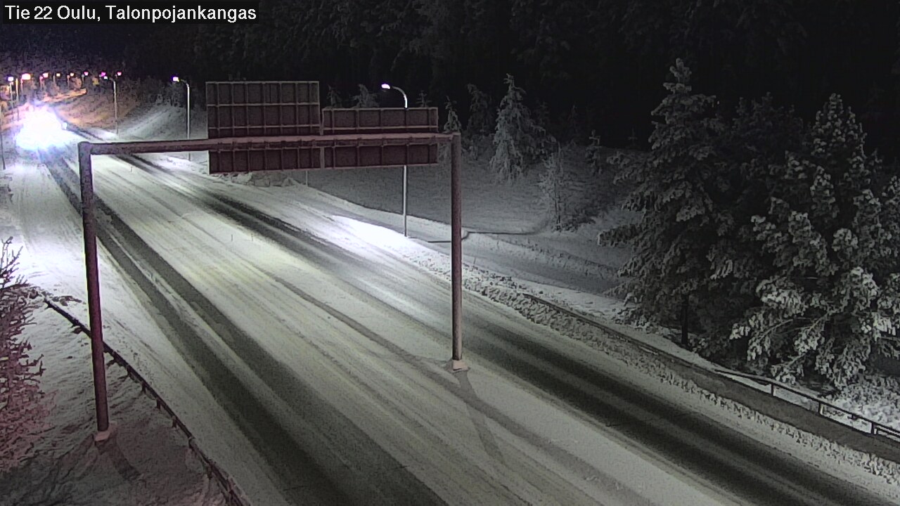 Weather Camera Image Road 22 Oulu Heikkilänkangas, Oulu, Pohjois-Pohjanmaa