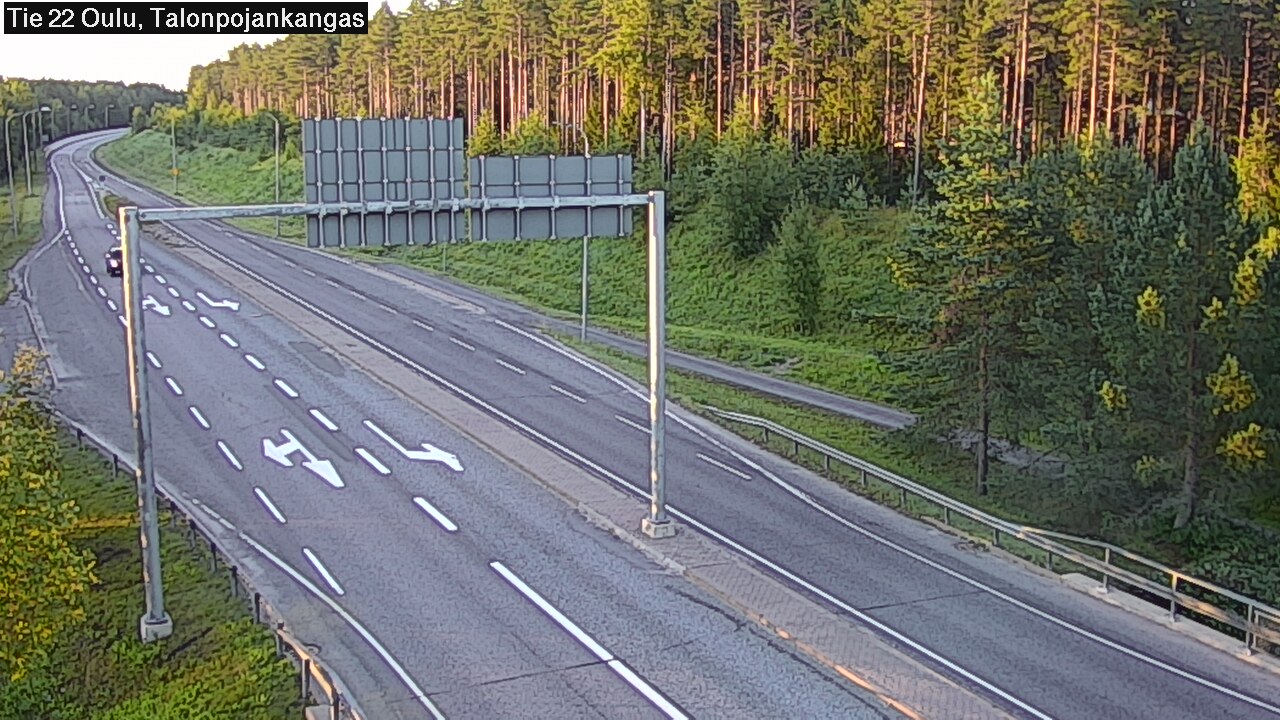 Weather Camera Image Road 22 Oulu Heikkilänkangas, Oulu, Pohjois-Pohjanmaa