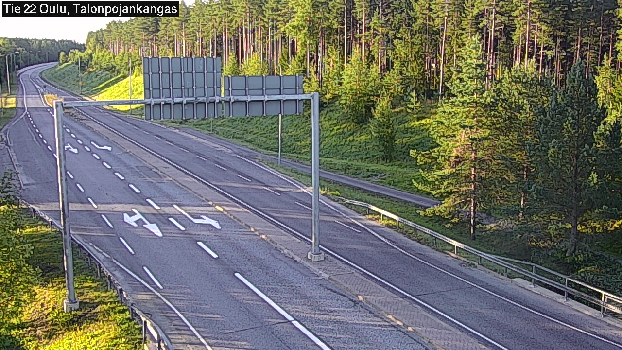 Weather Camera Image Road 22 Oulu Heikkilänkangas, Oulu, Pohjois-Pohjanmaa