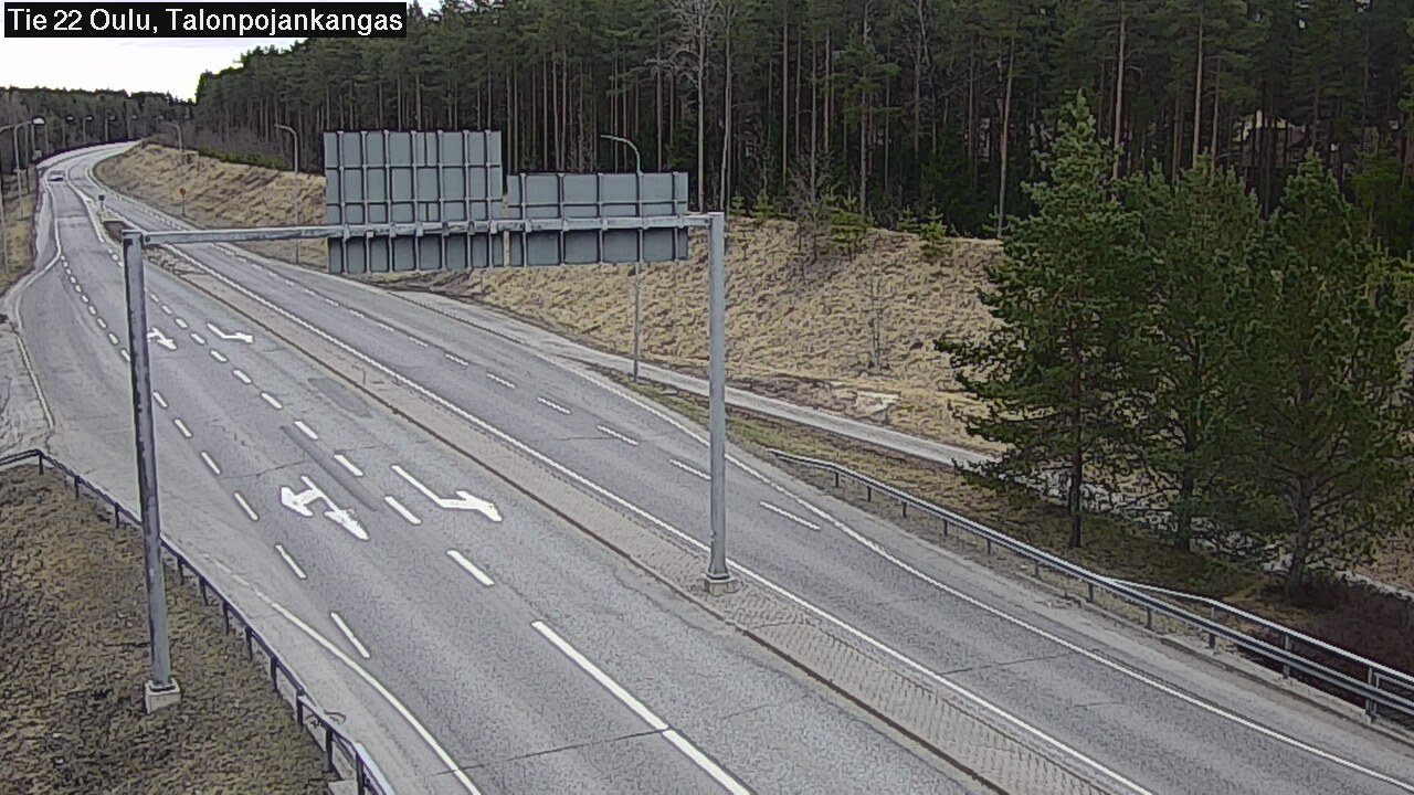 Weather Camera Image Road 22 Oulu Heikkilänkangas, Oulu, Pohjois-Pohjanmaa