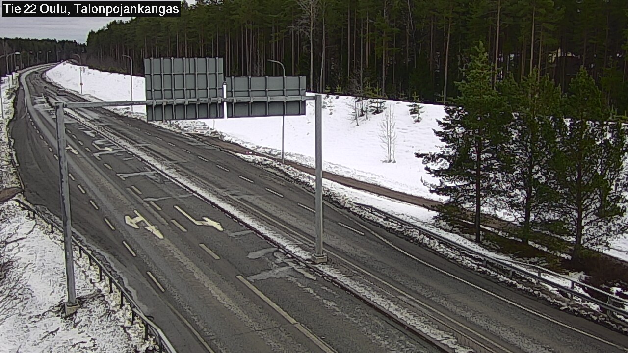 Weather Camera Image Väg 22 Oulu Heikkilänkangas, Oulu, Pohjois-Pohjanmaa