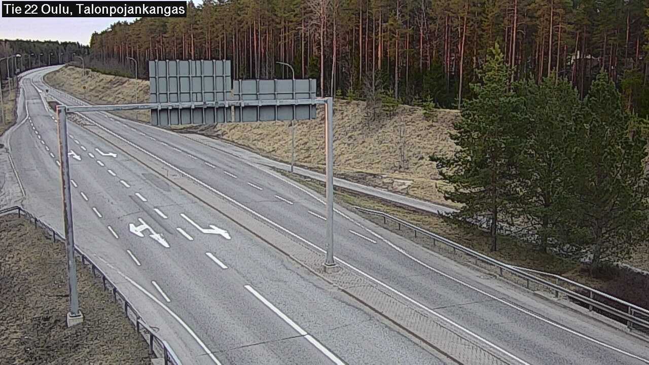 Weather Camera Image Väg 22 Oulu Heikkilänkangas, Oulu, Pohjois-Pohjanmaa