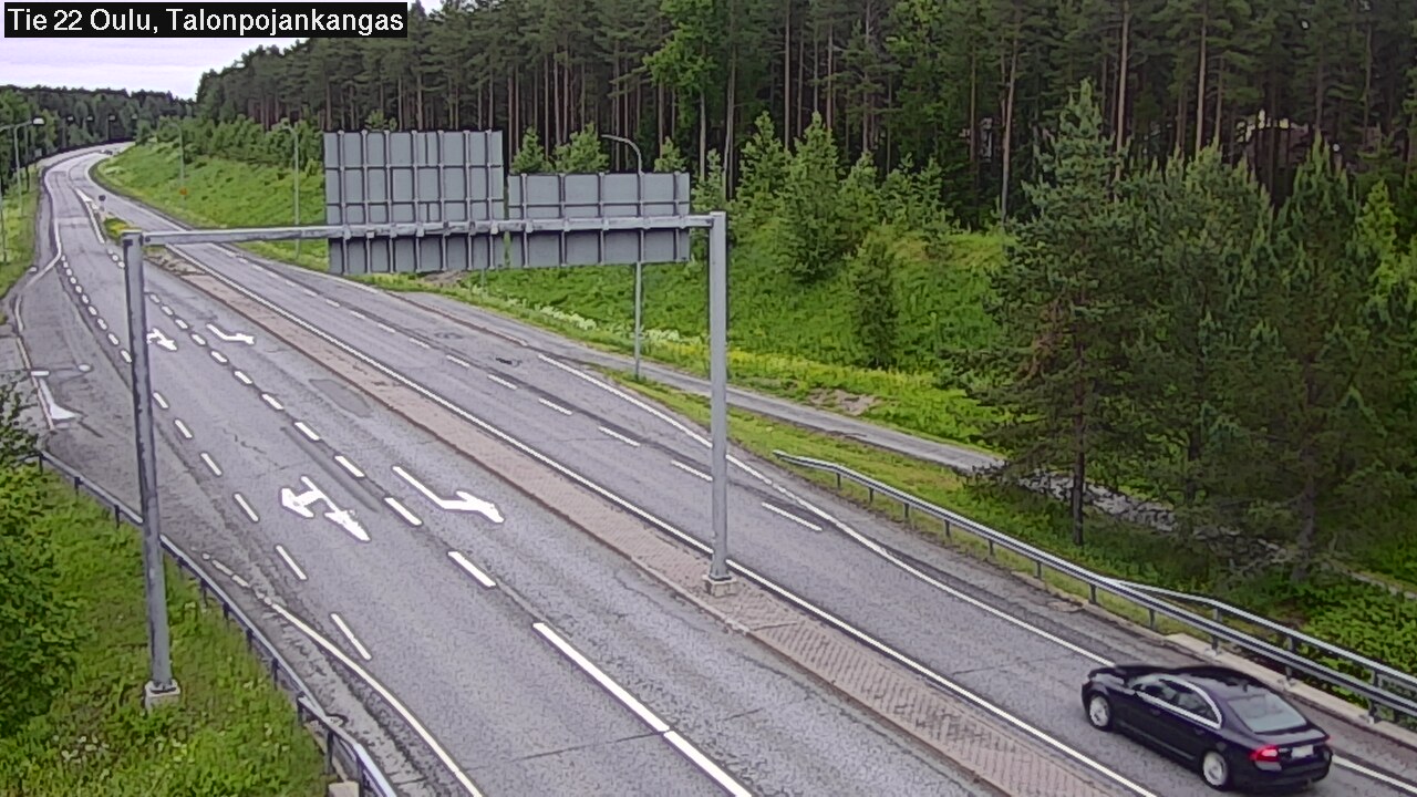 Weather Camera Image Väg 22 Oulu Heikkilänkangas, Oulu, Pohjois-Pohjanmaa