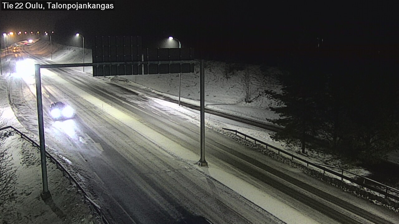 Weather Camera Image Road 22 Oulu Heikkilänkangas, Oulu, Pohjois-Pohjanmaa