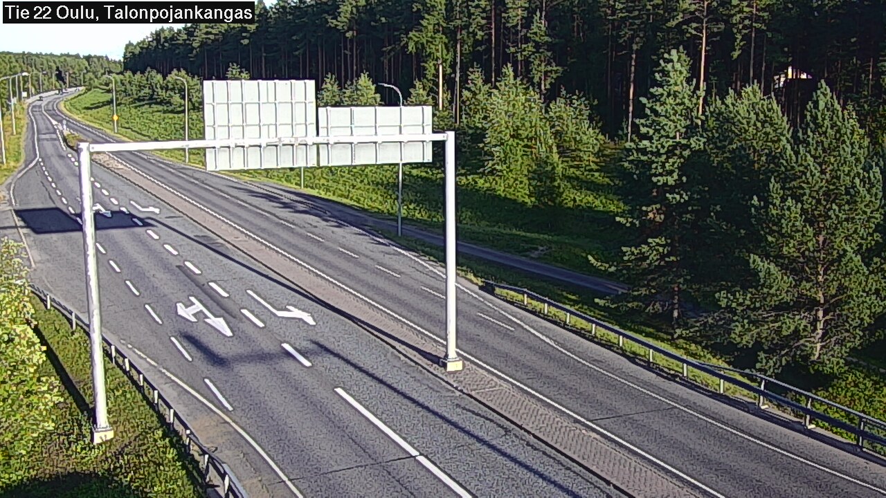 Weather Camera Image Road 22 Oulu Heikkilänkangas, Oulu, Pohjois-Pohjanmaa