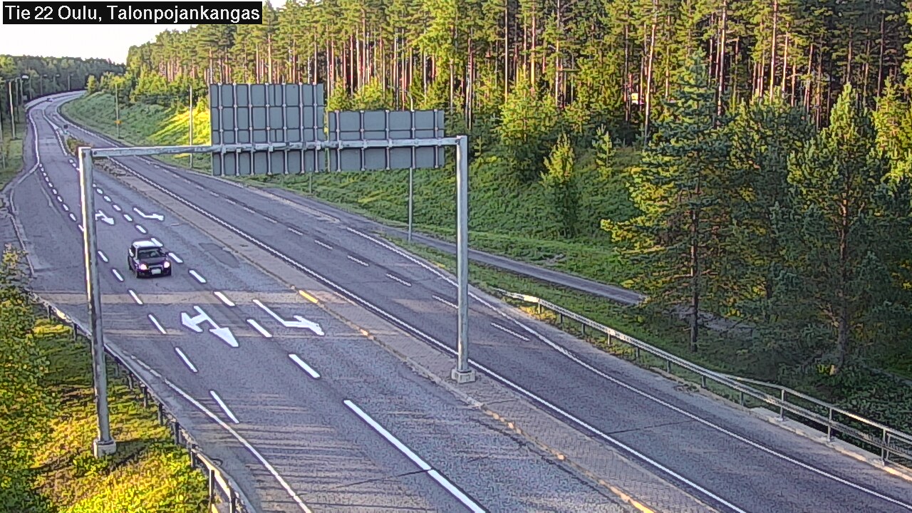 Weather Camera Image Road 22 Oulu Heikkilänkangas, Oulu, Pohjois-Pohjanmaa