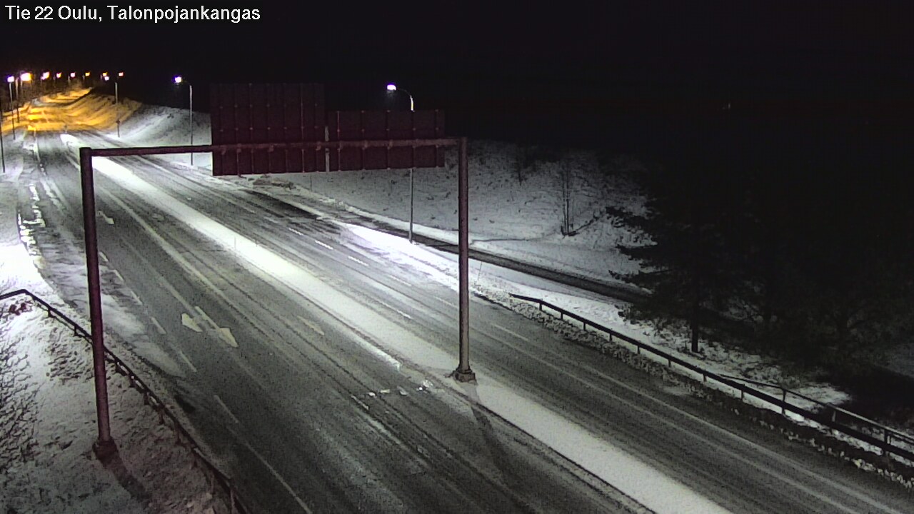 Weather Camera Image Road 22 Oulu Heikkilänkangas, Oulu, Pohjois-Pohjanmaa