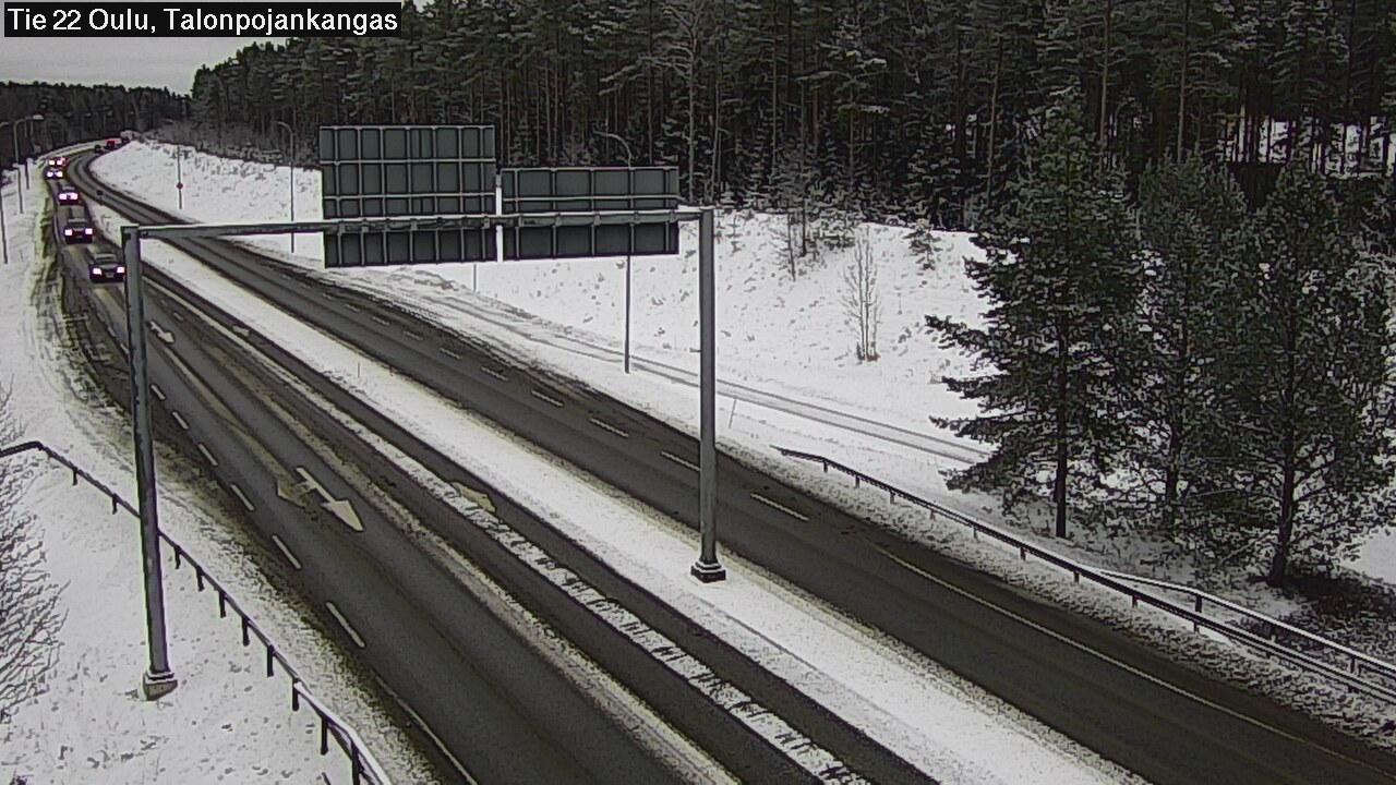 Weather Camera Image Väg 22 Oulu Heikkilänkangas, Oulu, Pohjois-Pohjanmaa