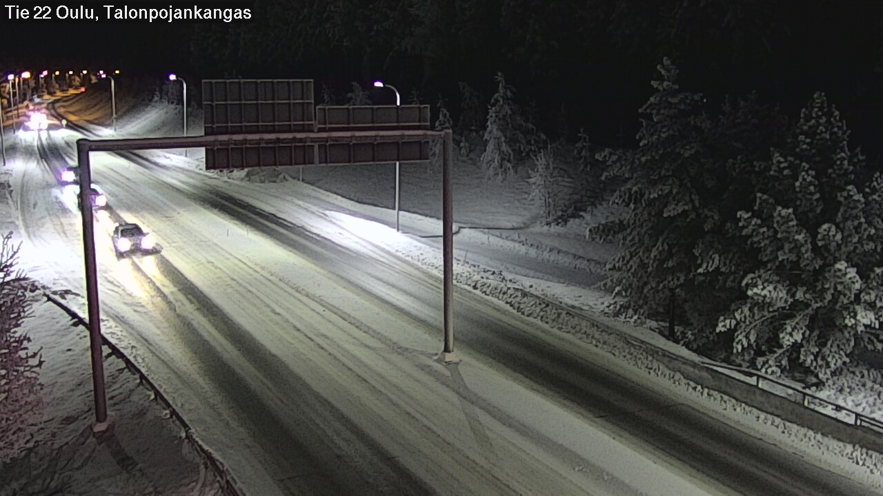 Weather Camera Image Väg 22 Oulu Heikkilänkangas, Oulu, Pohjois-Pohjanmaa
