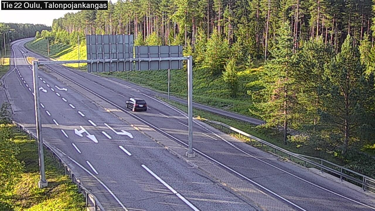 Weather Camera Image Road 22 Oulu Heikkilänkangas, Oulu, Pohjois-Pohjanmaa