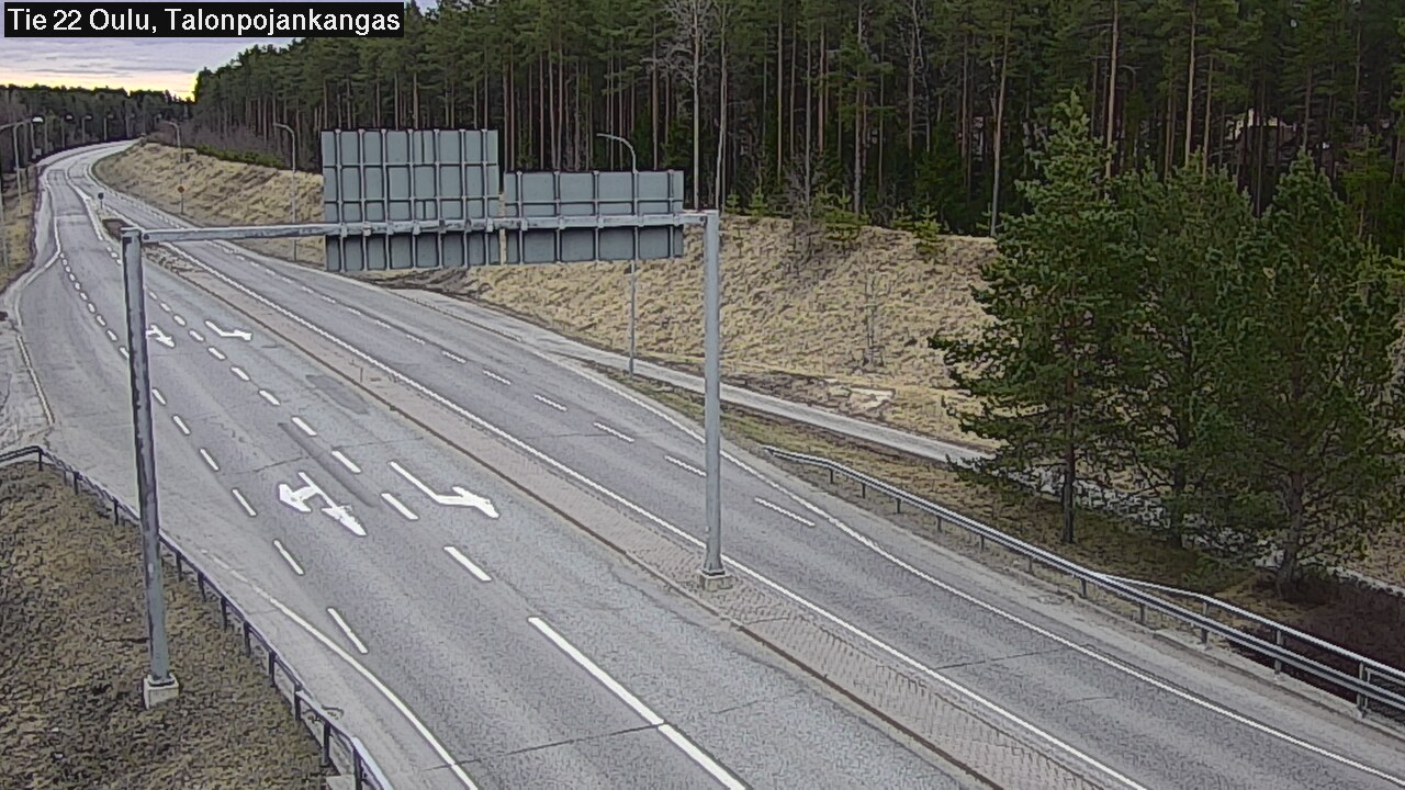 Weather Camera Image Väg 22 Oulu Heikkilänkangas, Oulu, Pohjois-Pohjanmaa