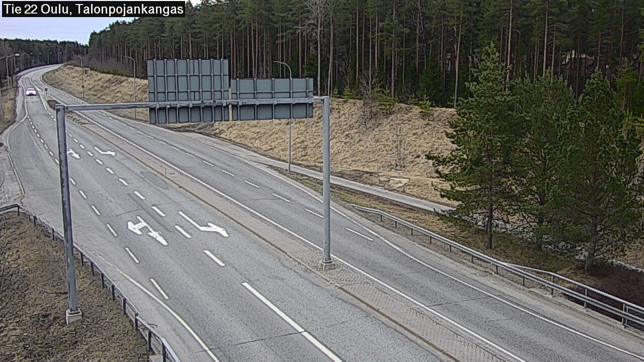 Weather Camera Image Väg 22 Oulu Heikkilänkangas, Oulu, Pohjois-Pohjanmaa