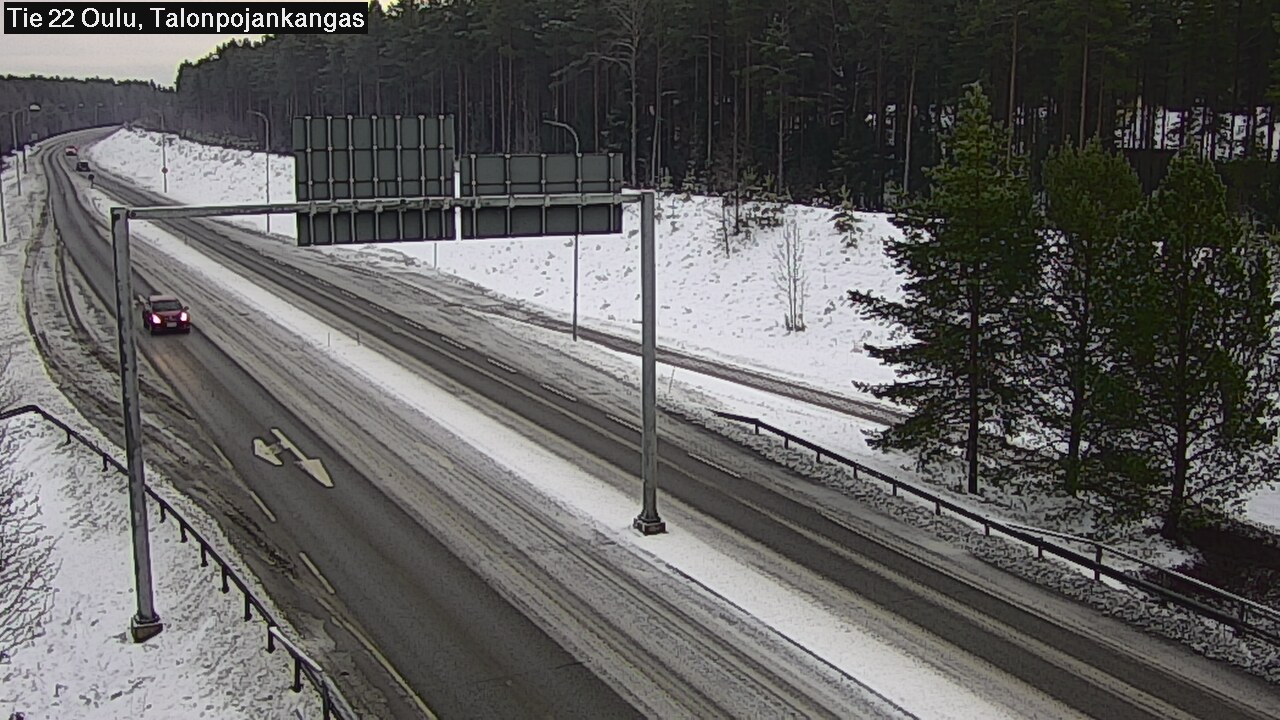 Weather Camera Image Road 22 Oulu Heikkilänkangas, Oulu, Pohjois-Pohjanmaa
