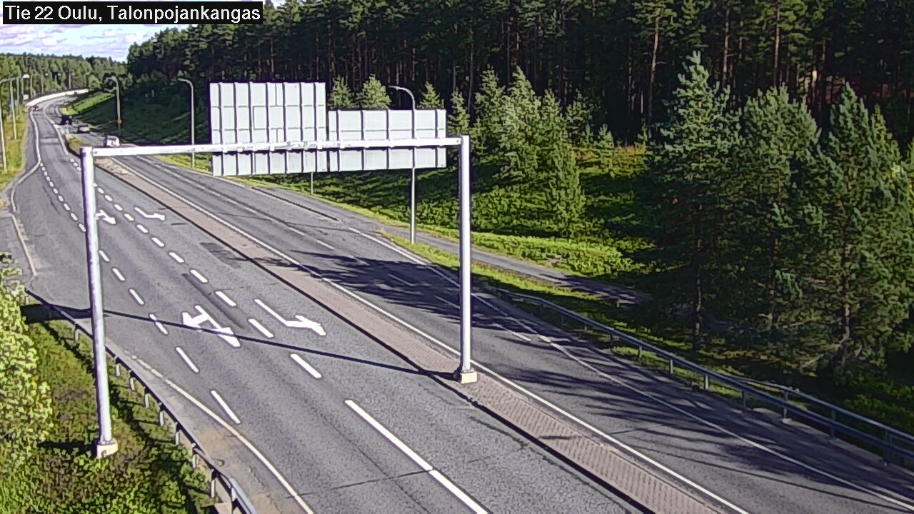 Weather Camera Image Road 22 Oulu Heikkilänkangas, Oulu, Pohjois-Pohjanmaa