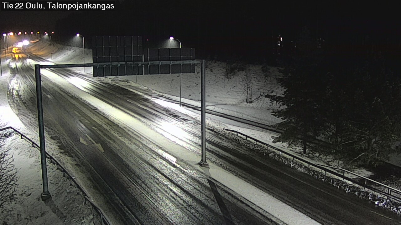 Weather Camera Image Väg 22 Oulu Heikkilänkangas, Oulu, Pohjois-Pohjanmaa