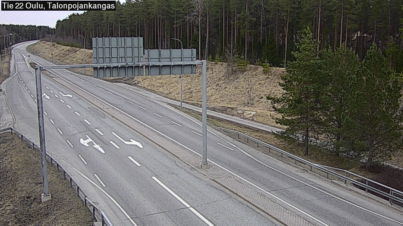 Weather Camera Image Väg 22 Oulu Heikkilänkangas, Oulu, Pohjois-Pohjanmaa