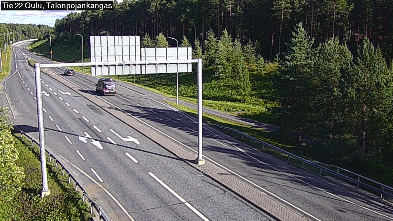 Weather Camera Image Road 22 Oulu Heikkilänkangas, Oulu, Pohjois-Pohjanmaa