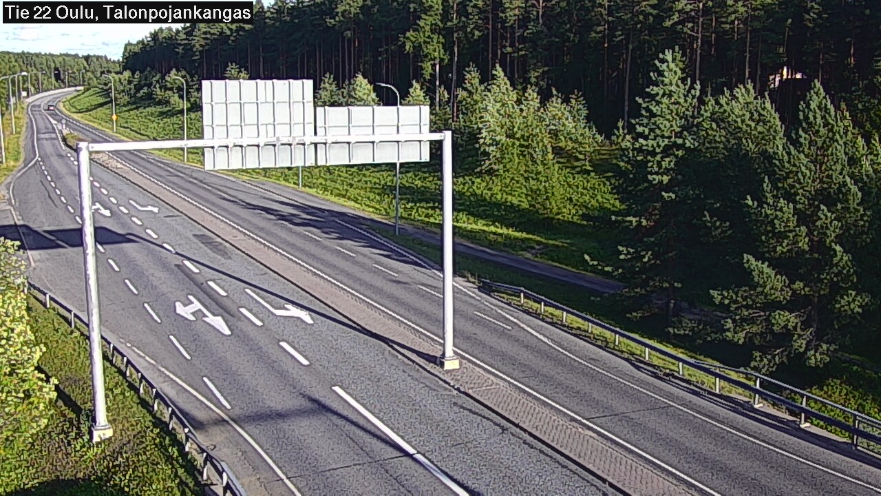Weather Camera Image Road 22 Oulu Heikkilänkangas, Oulu, Pohjois-Pohjanmaa