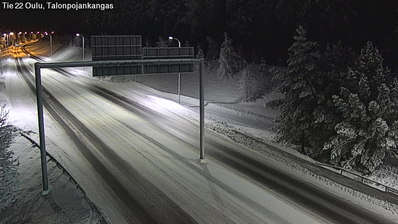 Weather Camera Image Väg 22 Oulu Heikkilänkangas, Oulu, Pohjois-Pohjanmaa