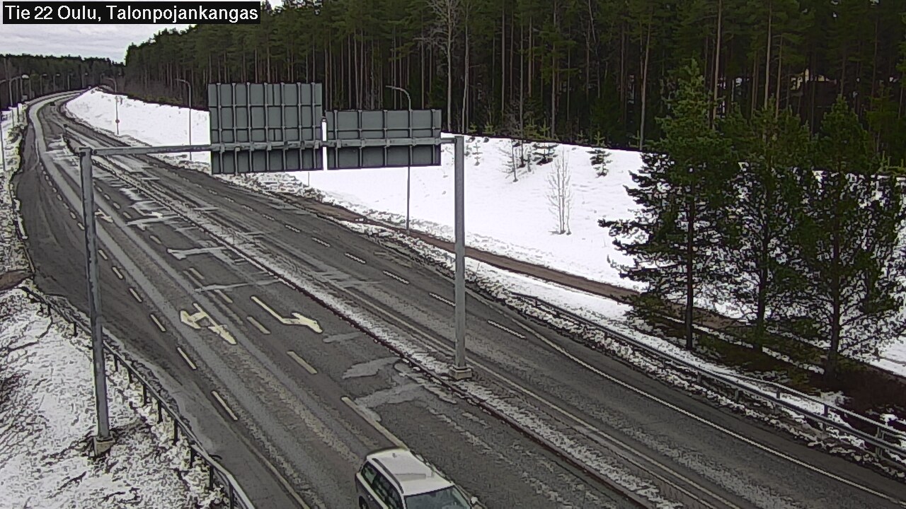 Weather Camera Image Väg 22 Oulu Heikkilänkangas, Oulu, Pohjois-Pohjanmaa