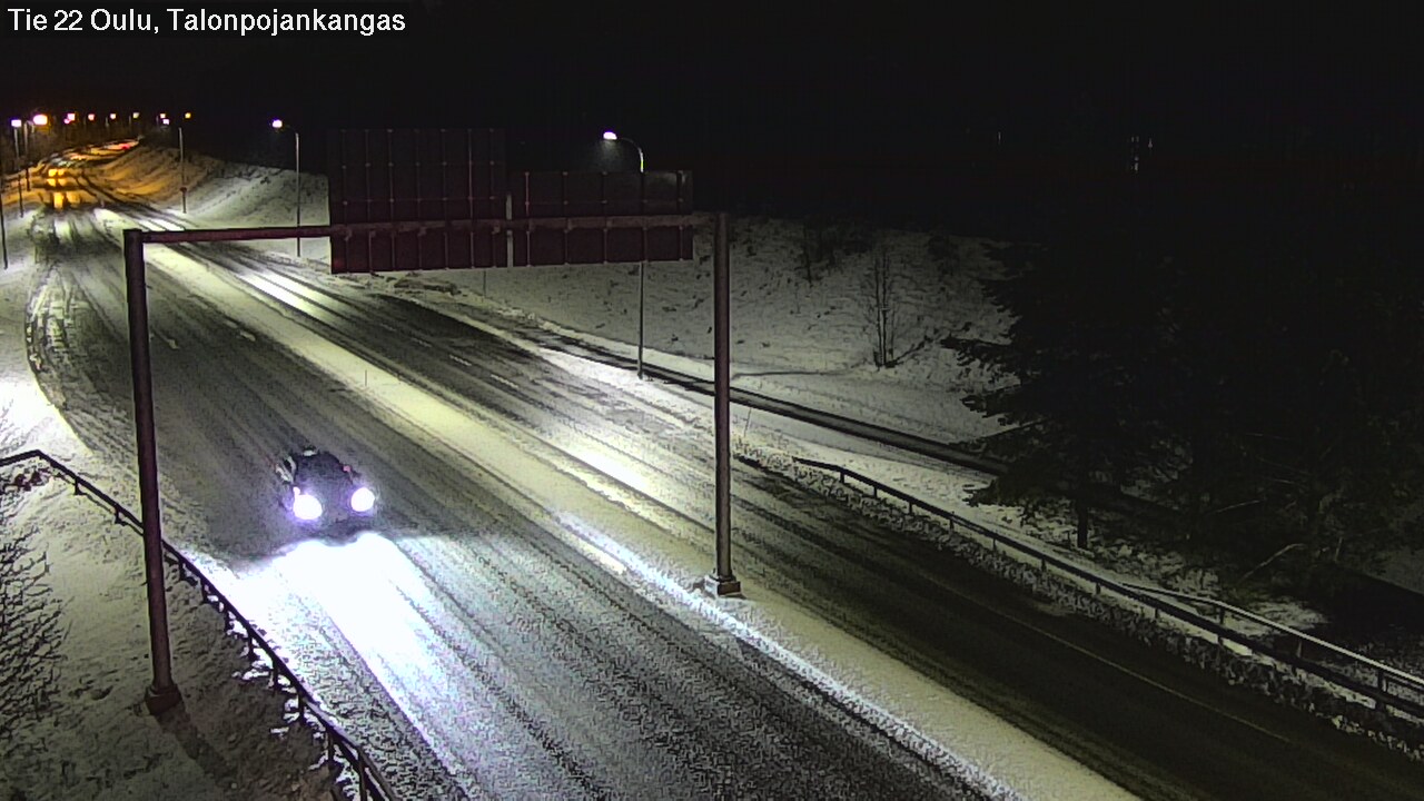 Weather Camera Image Väg 22 Oulu Heikkilänkangas, Oulu, Pohjois-Pohjanmaa
