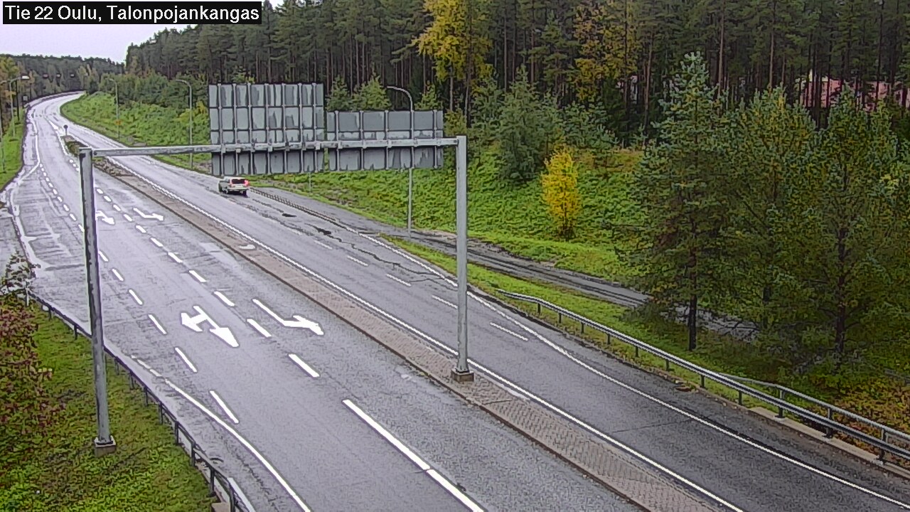 Weather Camera Image Väg 22 Oulu Heikkilänkangas, Oulu, Pohjois-Pohjanmaa