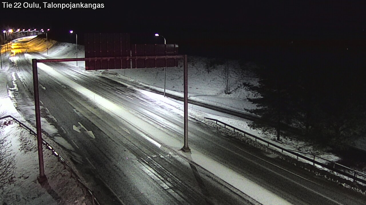 Weather Camera Image Väg 22 Oulu Heikkilänkangas, Oulu, Pohjois-Pohjanmaa