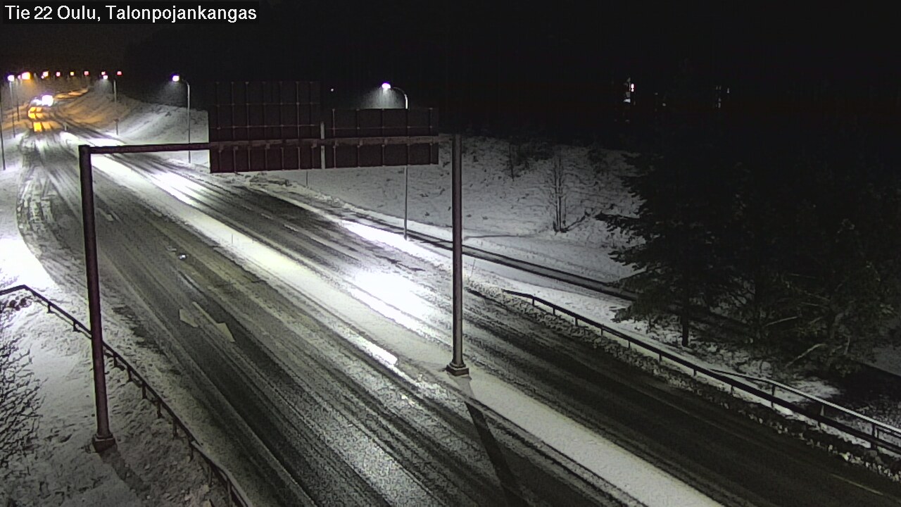 Weather Camera Image Väg 22 Oulu Heikkilänkangas, Oulu, Pohjois-Pohjanmaa