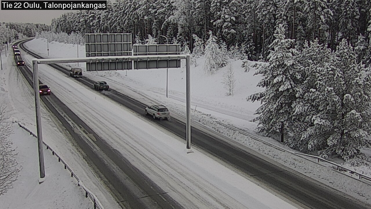 Weather Camera Image Väg 22 Oulu Heikkilänkangas, Oulu, Pohjois-Pohjanmaa