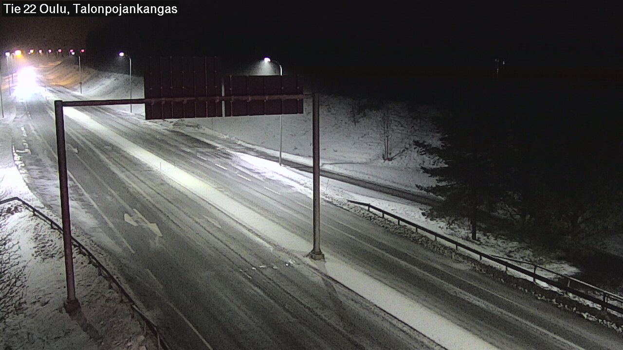 Weather Camera Image Road 22 Oulu Heikkilänkangas, Oulu, Pohjois-Pohjanmaa