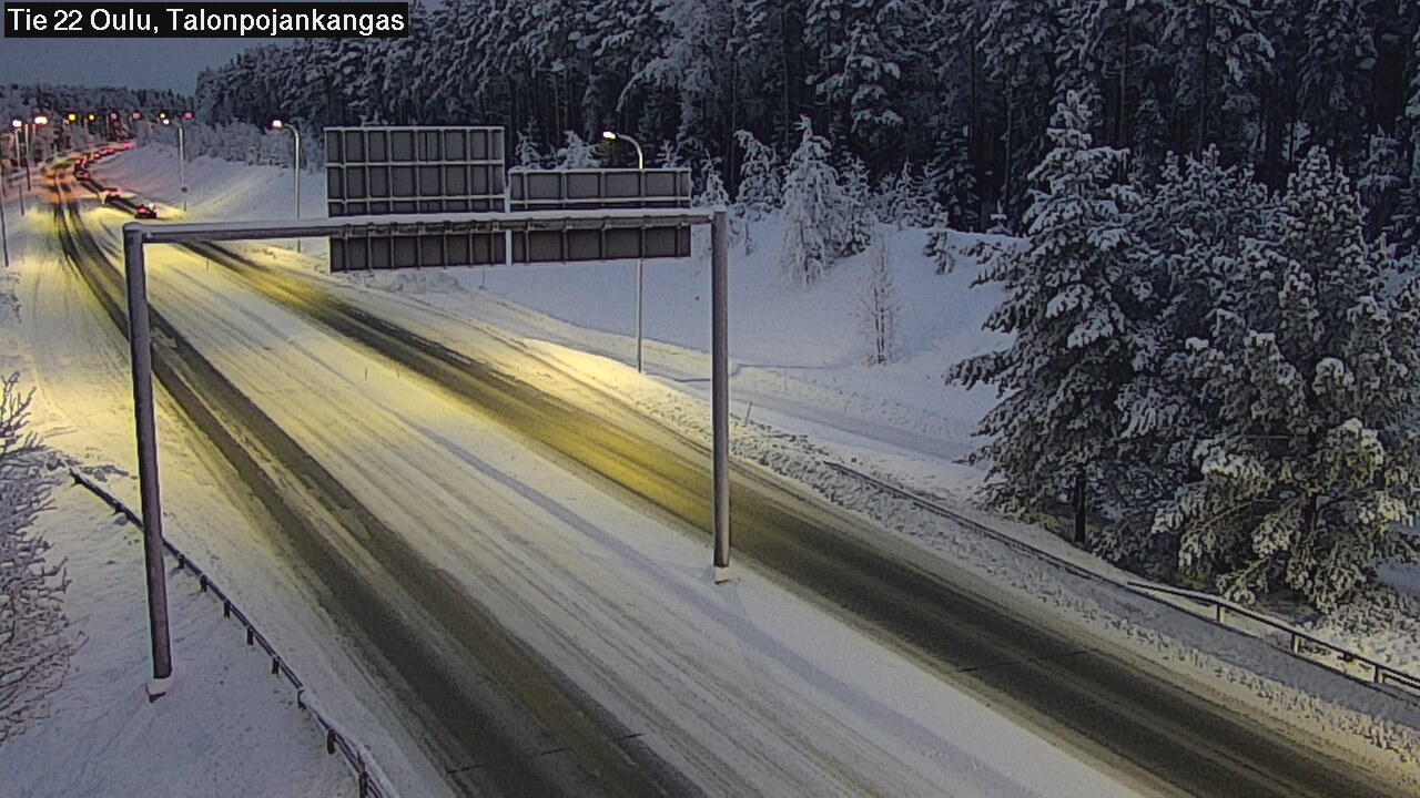 Weather Camera Image Väg 22 Oulu Heikkilänkangas, Oulu, Pohjois-Pohjanmaa