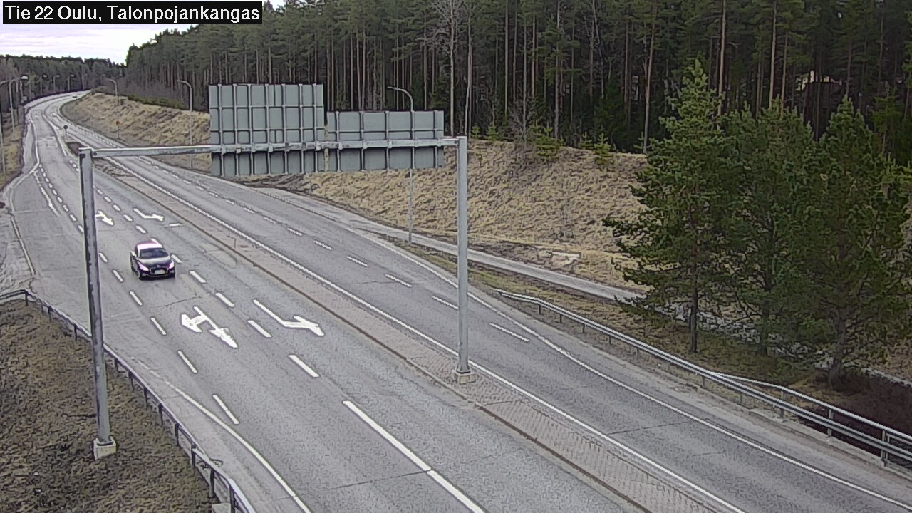 Weather Camera Image Väg 22 Oulu Heikkilänkangas, Oulu, Pohjois-Pohjanmaa