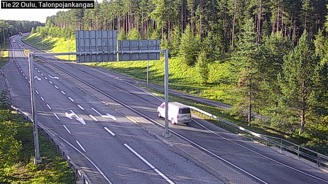 Weather Camera Image Road 22 Oulu Heikkilänkangas, Oulu, Pohjois-Pohjanmaa