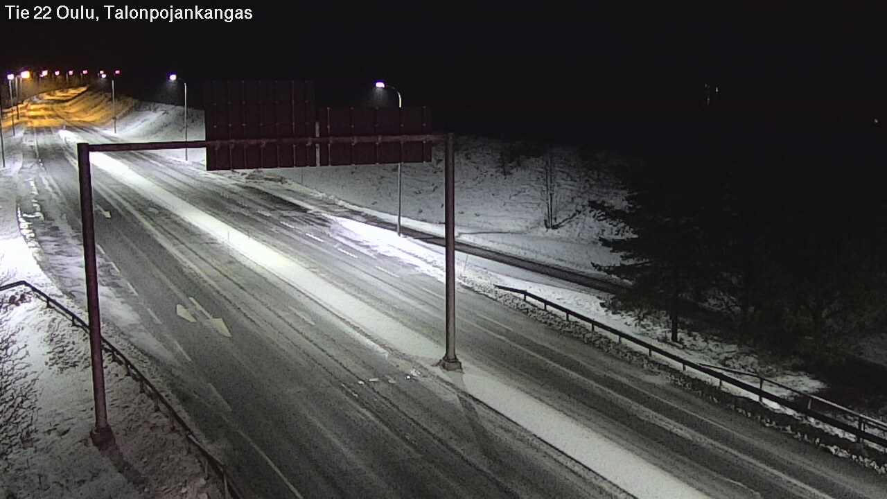 Weather Camera Image Road 22 Oulu Heikkilänkangas, Oulu, Pohjois-Pohjanmaa