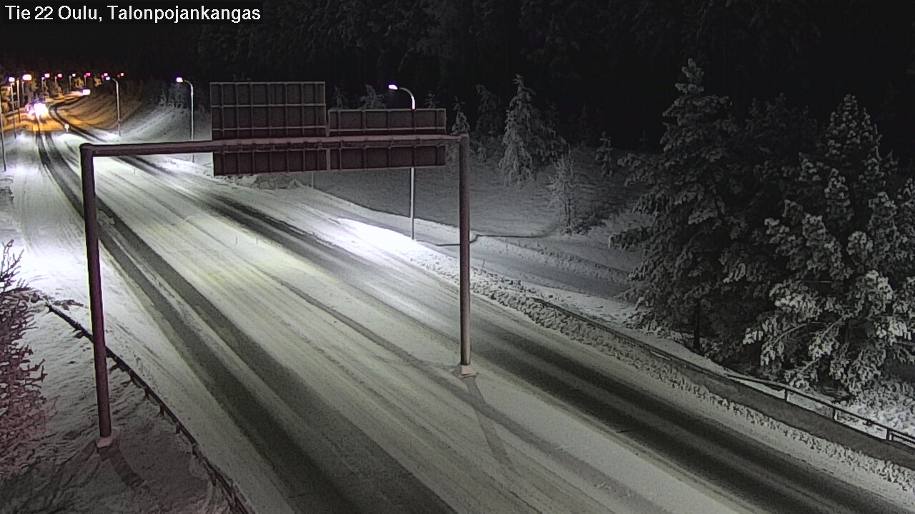 Weather Camera Image Väg 22 Oulu Heikkilänkangas, Oulu, Pohjois-Pohjanmaa