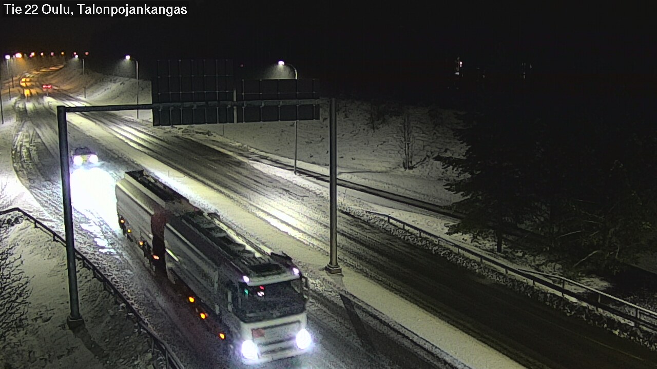 Weather Camera Image Väg 22 Oulu Heikkilänkangas, Oulu, Pohjois-Pohjanmaa