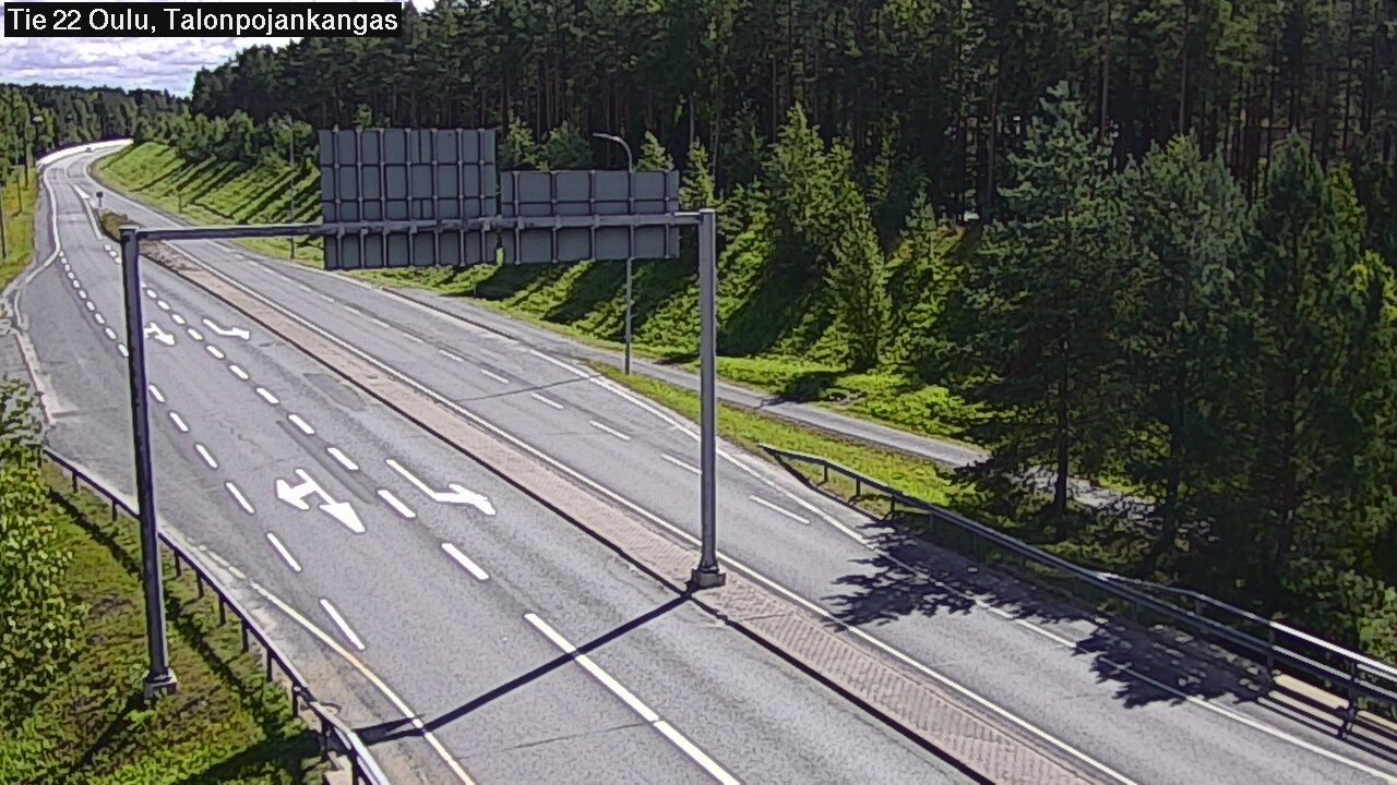 Weather Camera Image Road 22 Oulu Heikkilänkangas, Oulu, Pohjois-Pohjanmaa