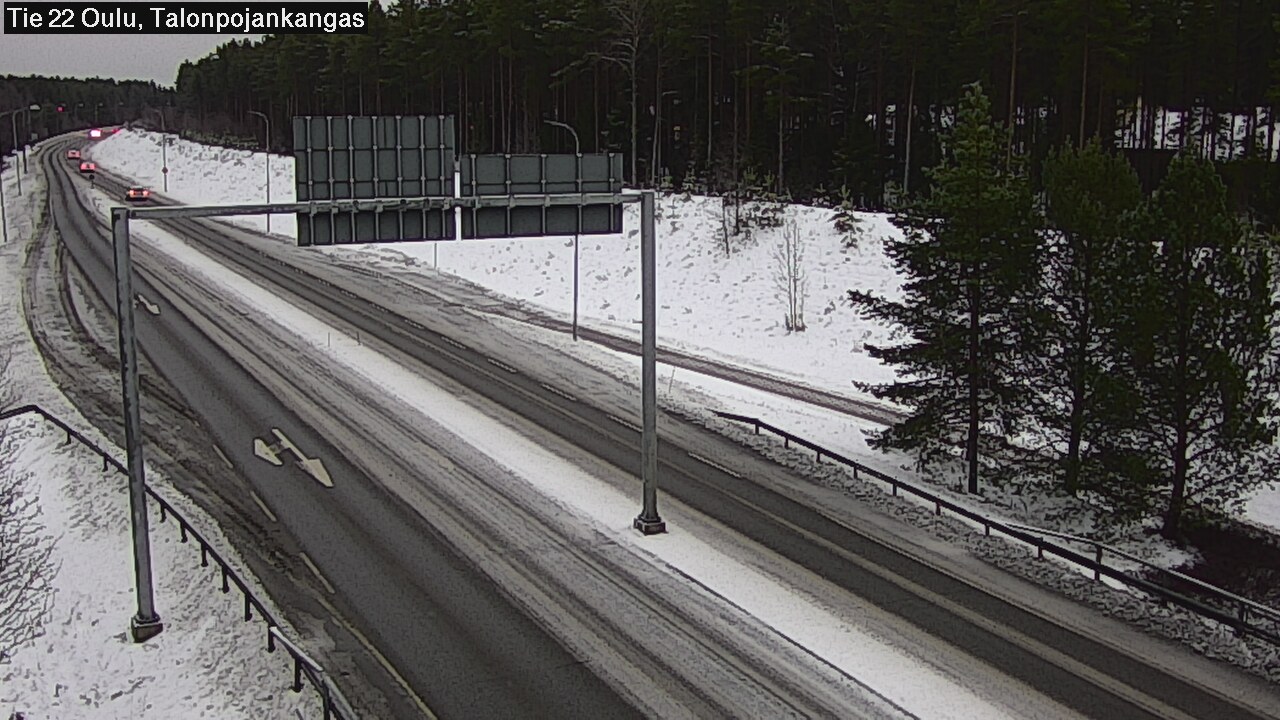 Weather Camera Image Road 22 Oulu Heikkilänkangas, Oulu, Pohjois-Pohjanmaa