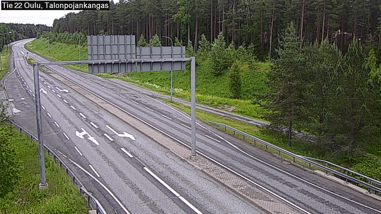 Weather Camera Image Väg 22 Oulu Heikkilänkangas, Oulu, Pohjois-Pohjanmaa