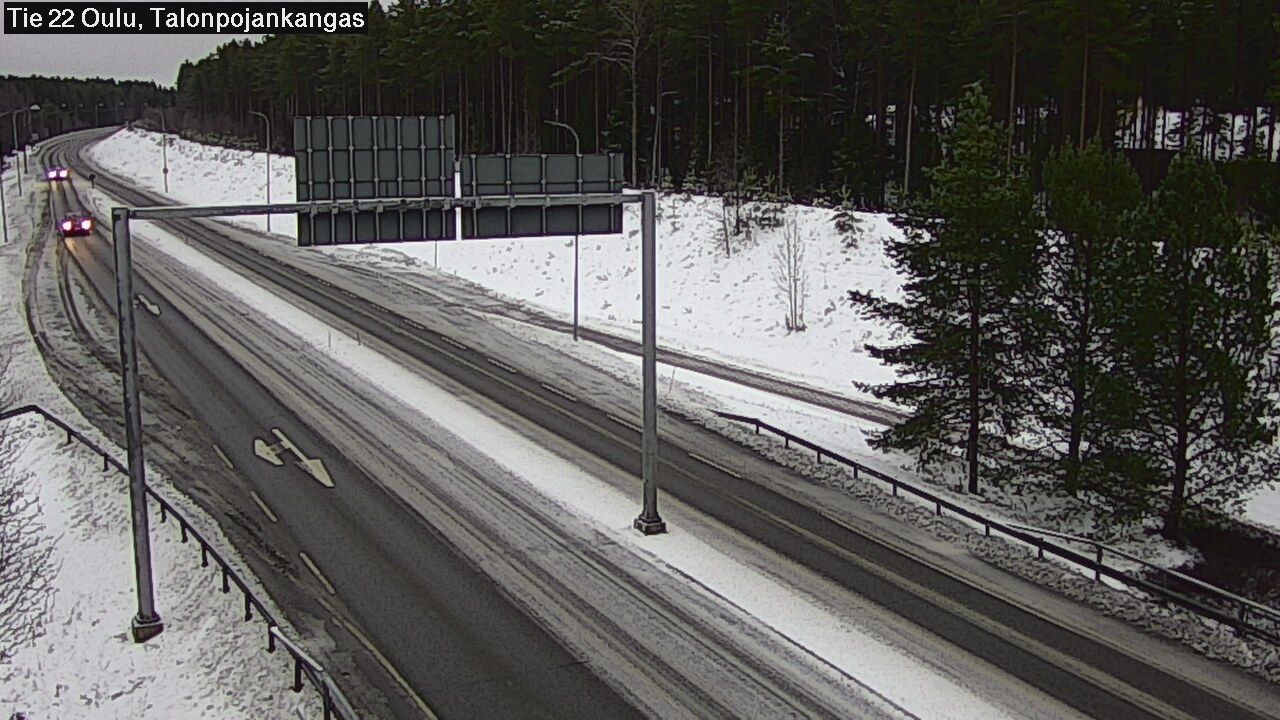 Weather Camera Image Road 22 Oulu Heikkilänkangas, Oulu, Pohjois-Pohjanmaa