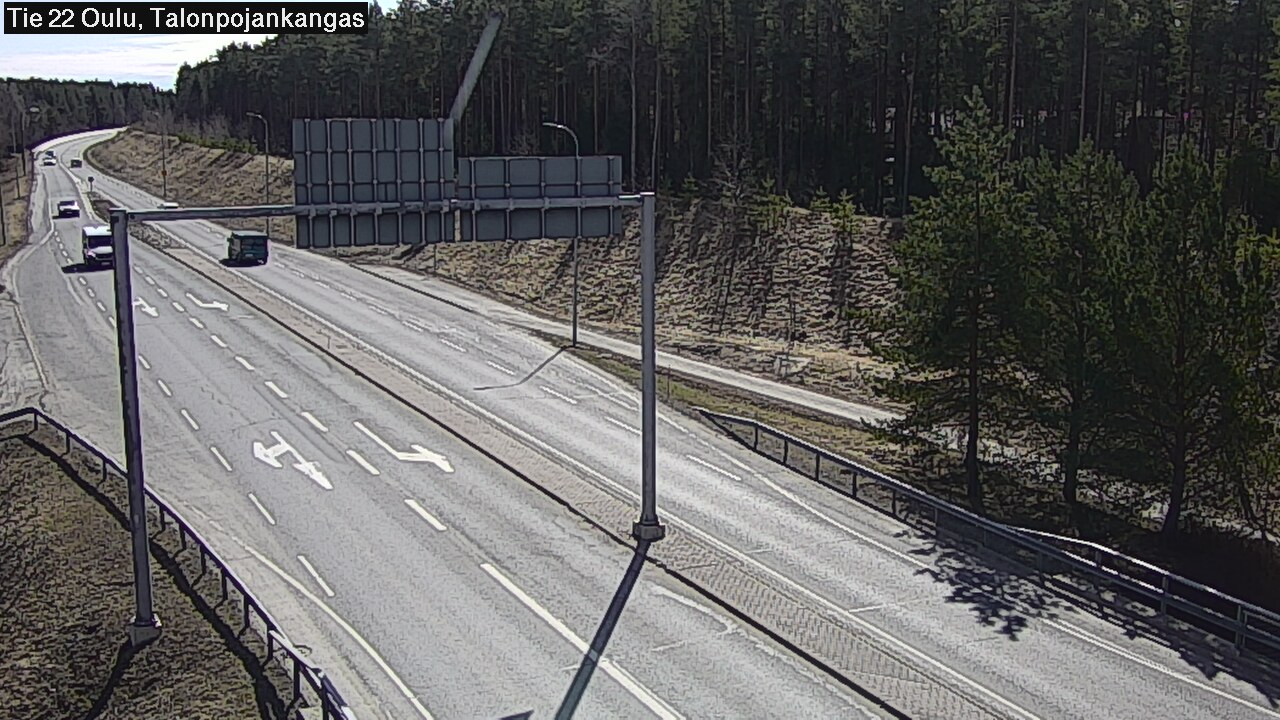 Weather Camera Image Road 22 Oulu Heikkilänkangas, Oulu, Pohjois-Pohjanmaa