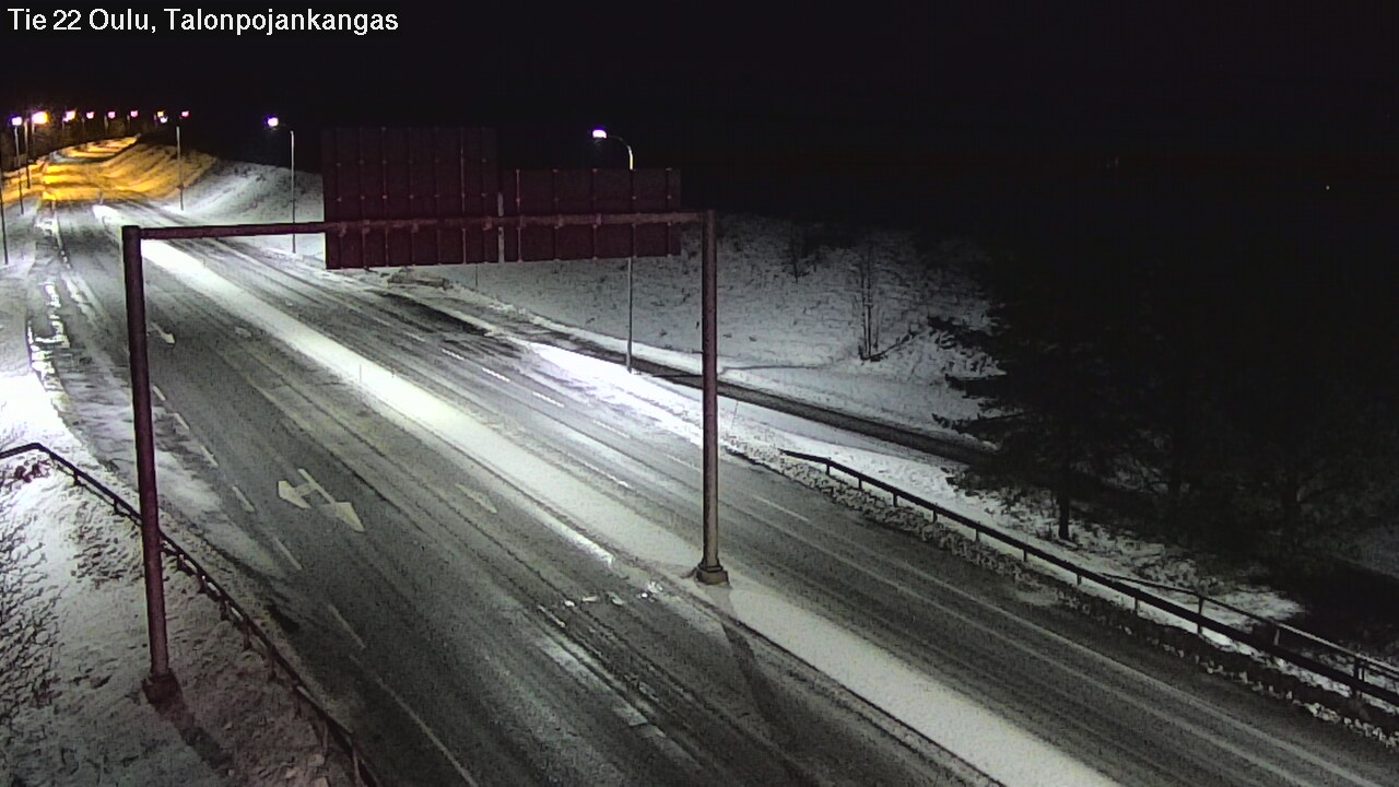 Weather Camera Image Road 22 Oulu Heikkilänkangas, Oulu, Pohjois-Pohjanmaa