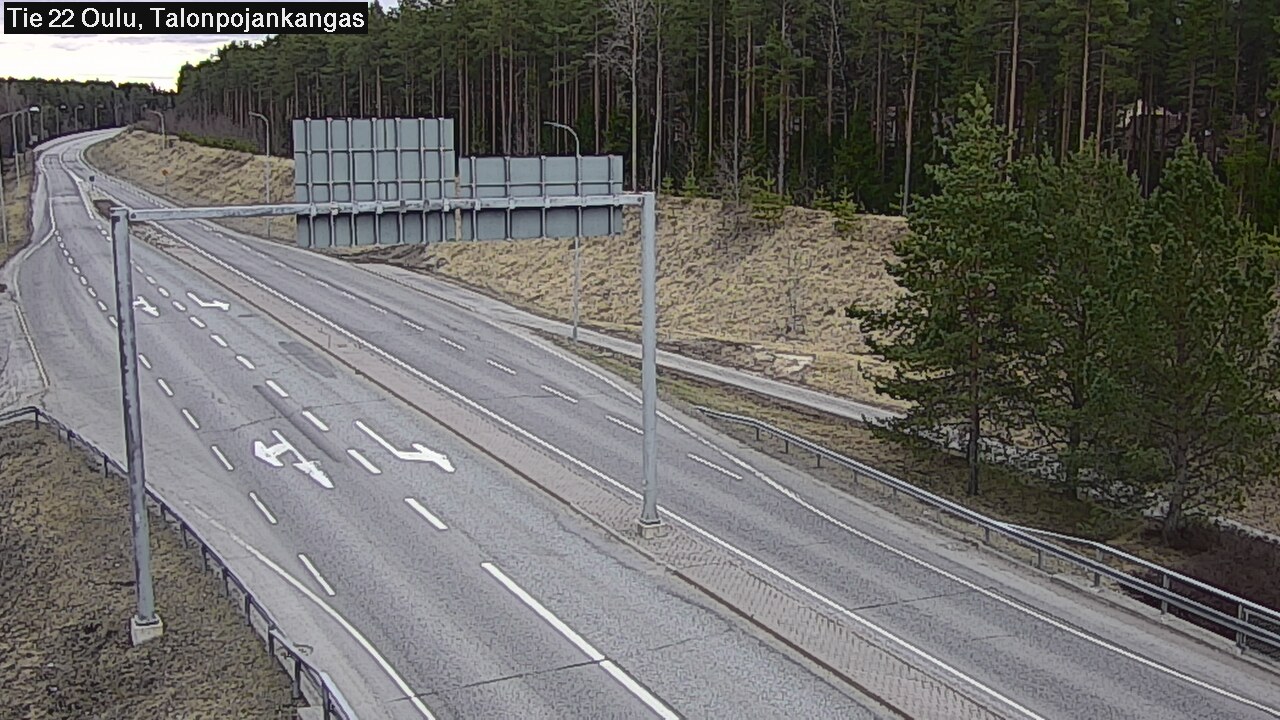 Weather Camera Image Väg 22 Oulu Heikkilänkangas, Oulu, Pohjois-Pohjanmaa