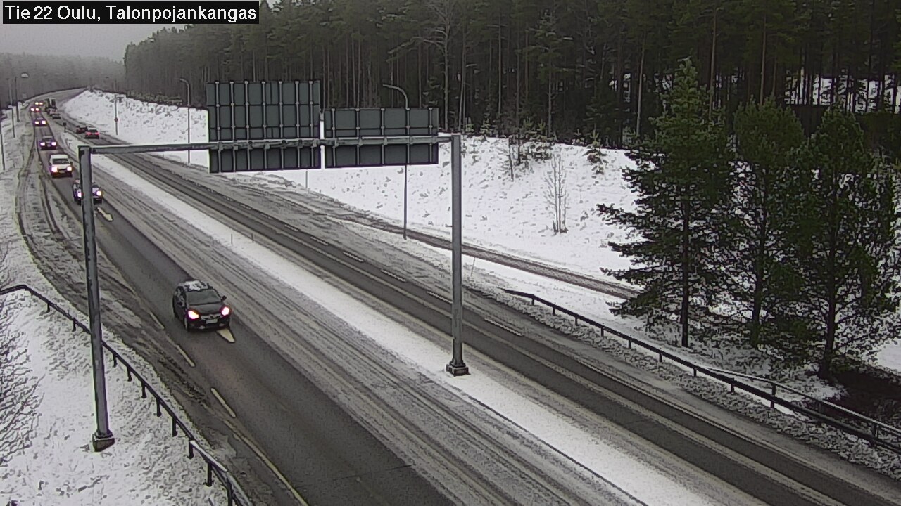 Weather Camera Image Road 22 Oulu Heikkilänkangas, Oulu, Pohjois-Pohjanmaa