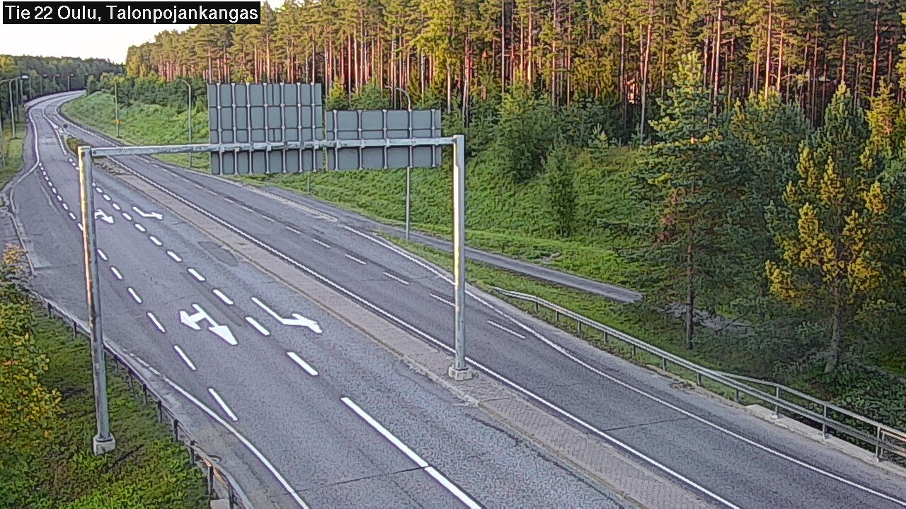 Weather Camera Image Road 22 Oulu Heikkilänkangas, Oulu, Pohjois-Pohjanmaa