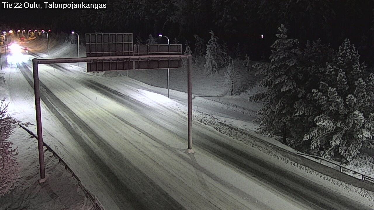 Weather Camera Image Väg 22 Oulu Heikkilänkangas, Oulu, Pohjois-Pohjanmaa