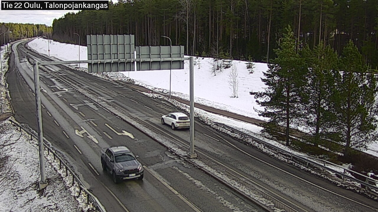 Weather Camera Image Road 22 Oulu Heikkilänkangas, Oulu, Pohjois-Pohjanmaa
